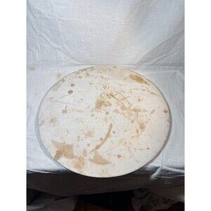 Round Pizza Stone 14.5" Heavy Use Stains But No Chips No Cracks